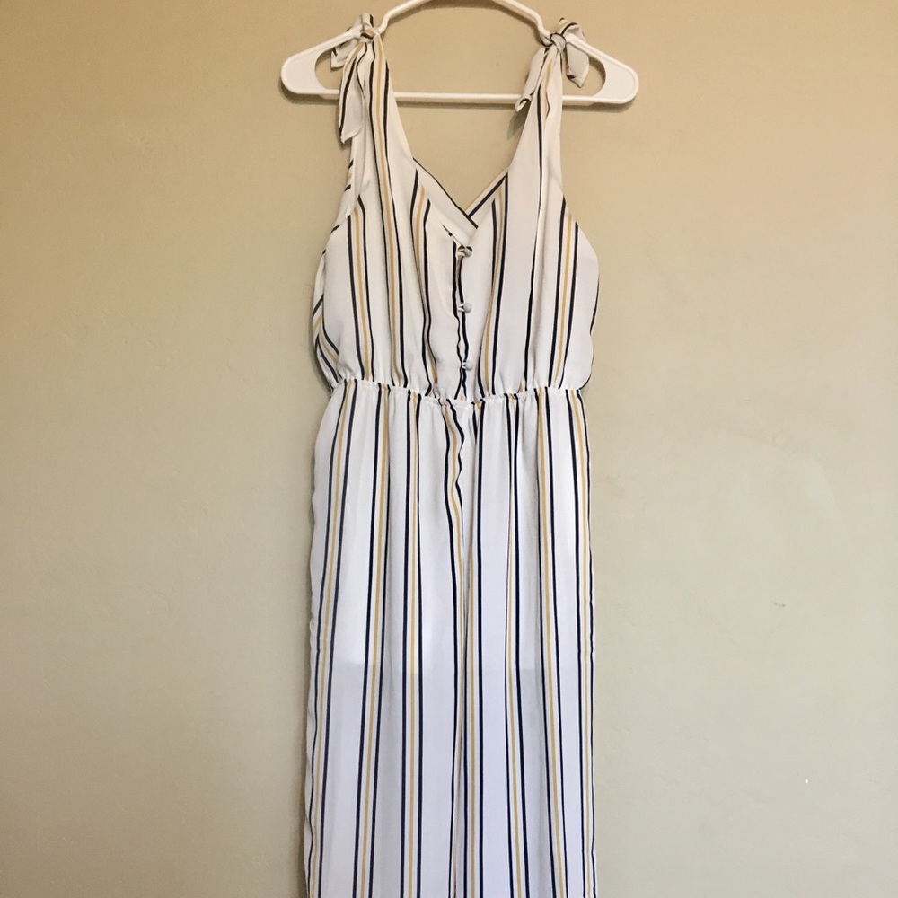 Pinstripe Jumpsuit